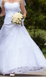 кружевное свадебное платье